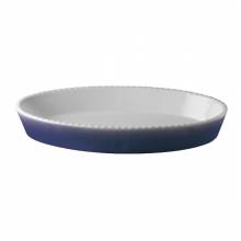 OVAL DISH WITH BORDERED EDGE